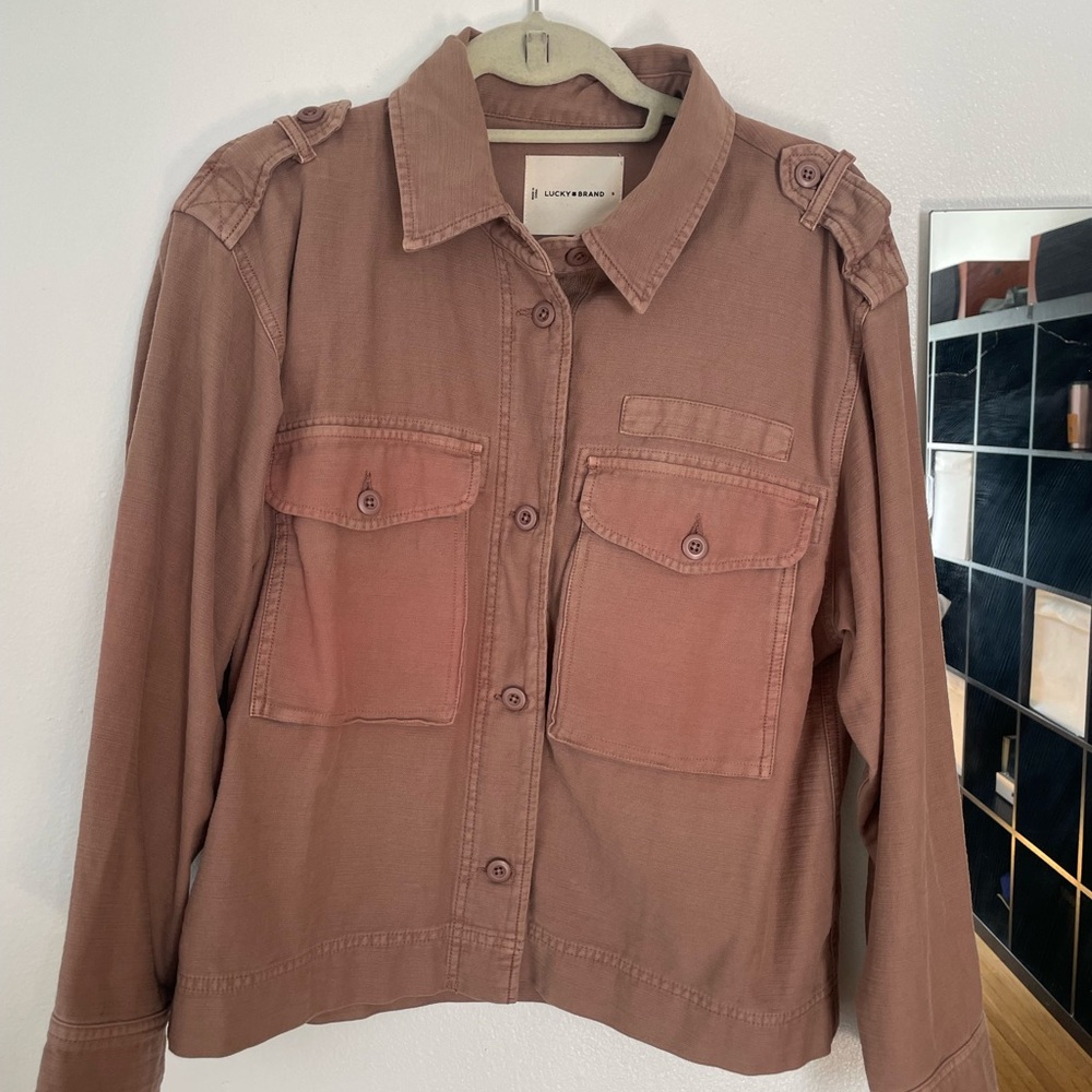Pale rose Lucky Brand Women's Shirt Jacket